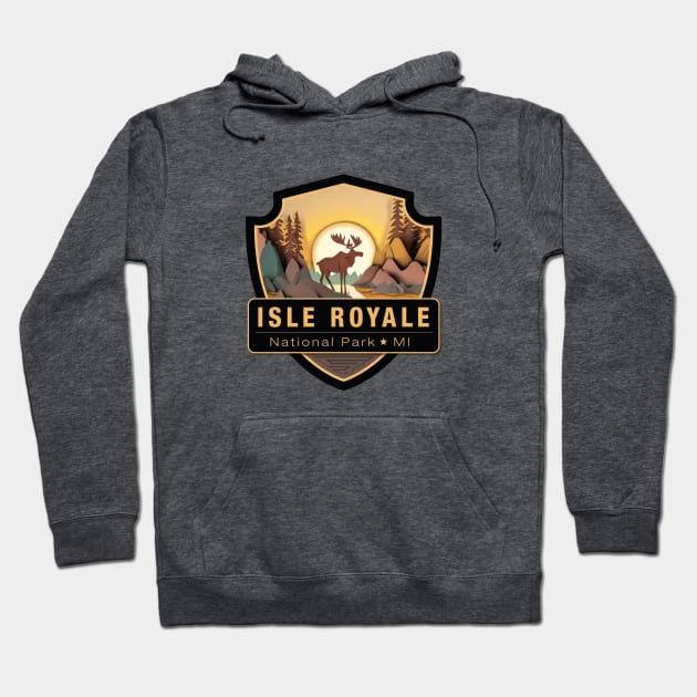 Isle Royale National Park Hoodie by Curious World